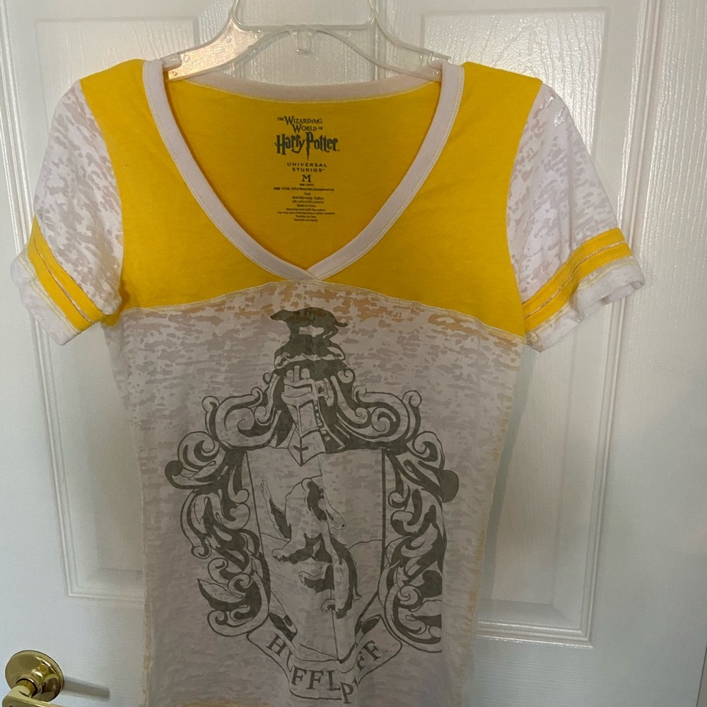 Harry Potter Ladies Hufflepuff burnout t-shirt